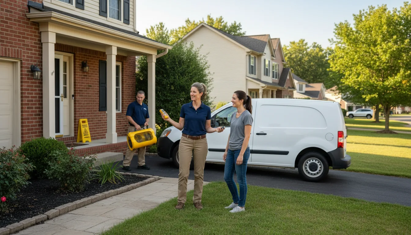 Water restoration image for Dehumidification And Cleanup Services in West Bend, IA